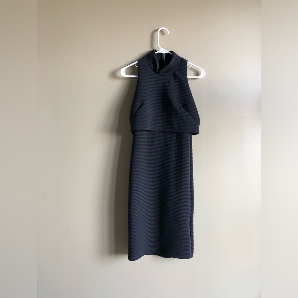 New BAR lll Women Black Sweater Knit turtleneck Body-con Dress Size XS